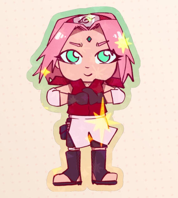 Sakura Chibi sticker Sakura Chibi sticker
