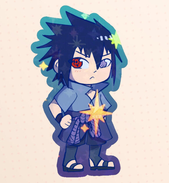 Sasuke Chibi sticker Sasuke Chibi sticker