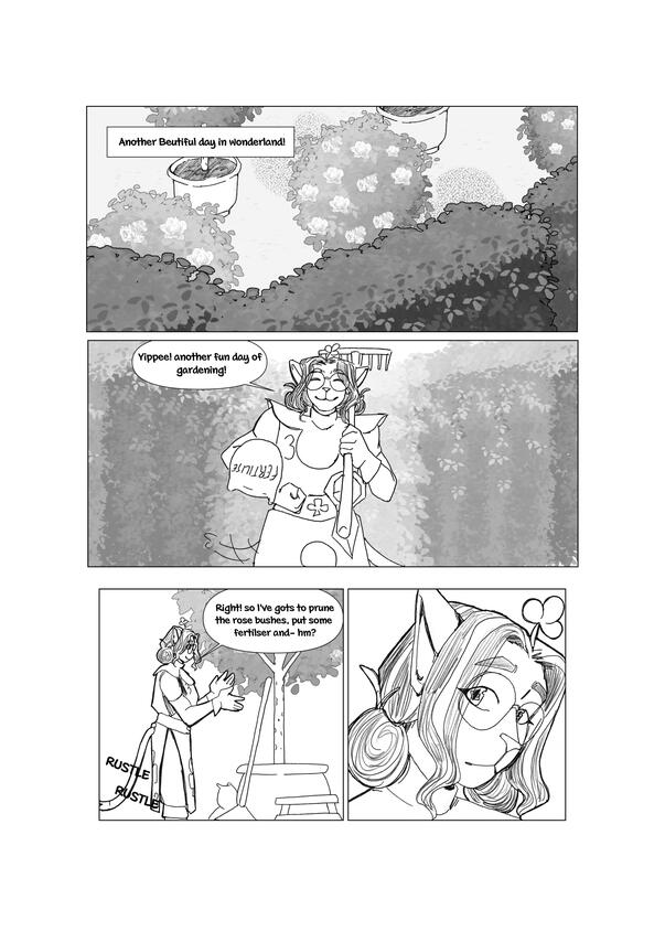 48 hour Original Character Alice in Wonderland Alternate Universe Comic Page Example 1